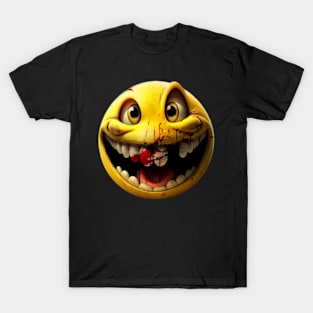 Bloody laughing Emoji T-Shirt